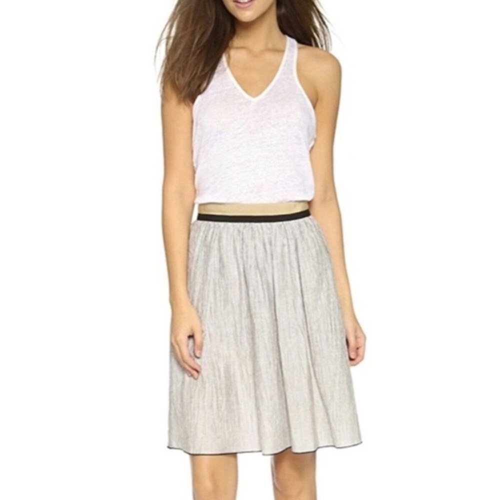Rag & Bone Svea Striped Linen Blend Skirt - Picture 2 of 9